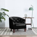 Poltronas, Sofás com Estofamento em Veludo 65x64x65 cm Preto