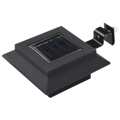  Candeeiro de Exterior Solar LED 6 Un. Preto Quadrado 12 cm