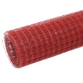 Cerca Arame Galinheiro 10x1 M Aço C/ Revestimento Pvc Vermelho