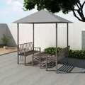 Pérgula para Jardim com Mesa e Bancos 25x15x24 M Antracite