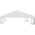  Cobertura de Gazebo 310 G/m2 3x3 M Branco Nata