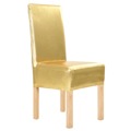 Capas Elásticas para Cadeiras 6 pcs Dourado