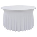  Toalha Capa para Mesa com Camilha 2 Un. 180x74 cm Branco