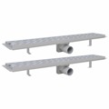 Dreno de Chuveiro Linear 2 pcs Linhas 730x140 mm Aço Inoxidável