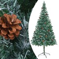 Árvore de Natal Artificial com Pinhos 210 cm