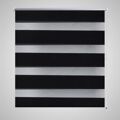 Estores de Correr 80 X 150 cm Linhas de Zebra-preto