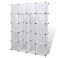 Armário Plástico Modular 14 Gavetas 37x146x1805cm Branco