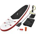 Prancha de Paddle Sup Insuflável Vermelho e Branco