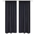 Cortinas Pretas Blackout 2 Un. 135 X 245 cm