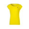 T-shirt de Desporto de Manga Curta Asics Layering Top Mulher Amarelo XS