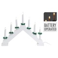 Ambiance Iluminação de Velas Natalícias em Ponte com 7 Leds Branco