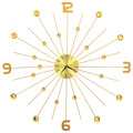 Relógio de Parede Metal 70 cm Dourado