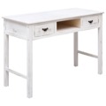 Mesa Consola 110x45x76 cm Madeira Branco Antigo