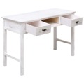 Mesa Consola 110x45x76 cm Madeira Branco Antigo