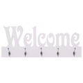 Cabide de Parede Welcome 74x29,5 cm Branco