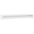 Suporte para Monitor 100x24x13cm Contraplacado Branco Brilhante