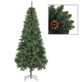 Árvore de Natal com Pinhas 210 cm Verde