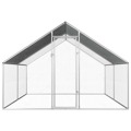 Galinheiro Exterior 2,75x4x2 M Aço Galvanizado