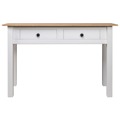 Mesa Consola 110x40x72 cm Pinho Maciço Panama Branco