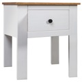 Mesa de Cabeceira 46x40x57 cm Pinho Panama Branco