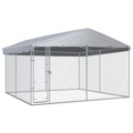 Canil de Exterior com Telhado 3,8x3,8x2,4 M