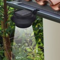 Candeeiros Solares de Exterior LED para Vedações 12 pcs Preto