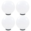 Candeeiros Esféricos LED 4 pcs 30 cm Pmma