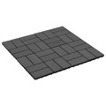 Ladrilhos de Pavimento 22 pcs Wpc 2m² 30x30 cm Preto