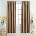 Cortinas Blackout com Ganchos 2pcs 140x245cm Cinzento Acastanhado