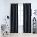 Cortinas Blackout com Ganchos 2 pcs 140x175 cm Antracite