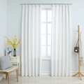 Cortinas Blackout com Ganchos 2 pcs 140x175 cm Branco Sujo