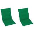 Almofadões Lombares P/ Cadeiras de Jardim 2pcs Oxford Verde