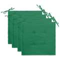 Almofadões para Cadeiras de Jardim 4 pcs Verde 40x40x3cm