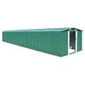 Abrigo de Jardim 257x779x181 cm Aço Galvanizado Verde