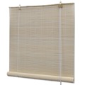 Estores de Rolo em Bambu Natural 2 pcs 120x160 cm