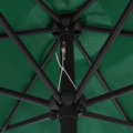 Guarda-sol de Exterior com Mastro de Alumínio 270x246 cm Verde