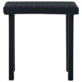 Mesa de Centro para Jardim 40x40x40 cm Vime Pe Preto