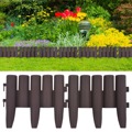 Bordas de Relvado 36 pcs 10 M Pp Castanho