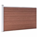 Painel de Vedação para Jardim 180x105 cm Wpc Castanho