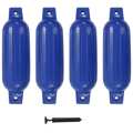 Defensas de Barco 4 pcs 41x11,5 cm Pvc Azul