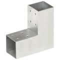 Base para Poste em Forma de L 71x71 mm Metal Galvanizado