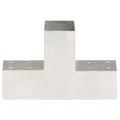 Base para Poste em Forma de T 71x71 mm Metal Galvanizado