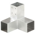 Base para Poste em Forma de Y 71x71 mm Metal Galvanizado