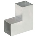 Base para Poste em Forma de L 91x91 mm Metal Galvanizado