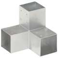 Base para Poste em Forma de Y 91x91 mm Metal Galvanizado