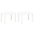 Bancos de Jardim 2 pcs Plástico Branco