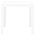 Mesa de Jardim 78x78x72 cm Plástico Branco