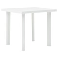 Mesa de Jardim 80x75x72 cm Plástico Branco