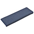 Tapete/carpete para Degraus 15 pcs 65x25 cm Azul