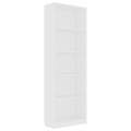 Estante com 5 Prateleiras 60x24x175 cm Contraplacado Branco